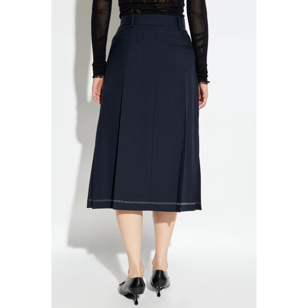 Marni Wollen Rok Blue Dames
