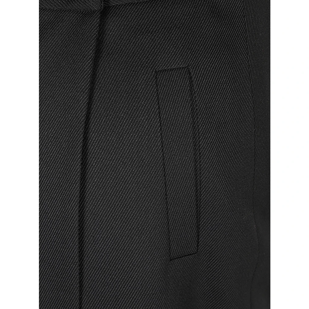 Mauro Grifoni Zwarte wollen tulpenrok Black Dames