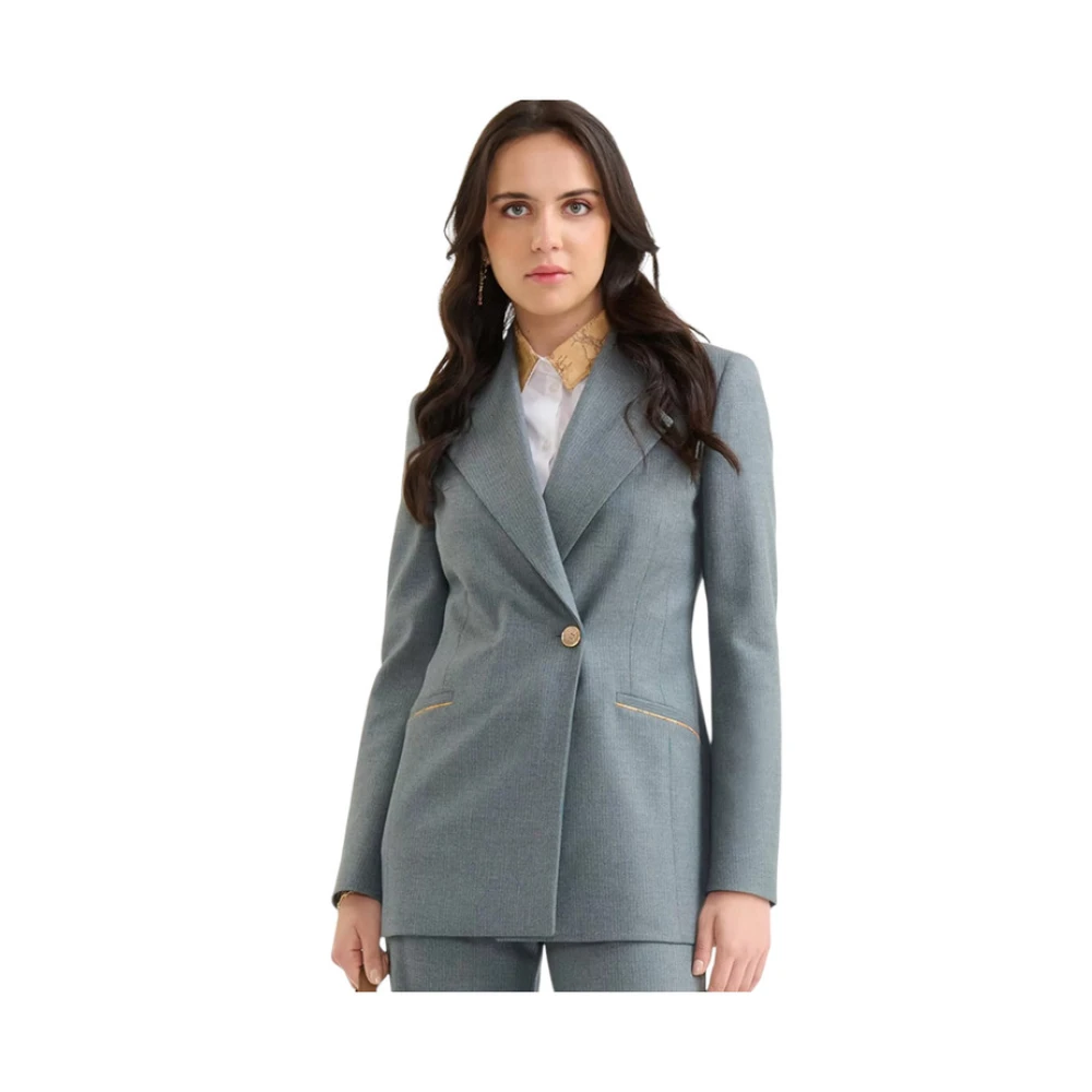 Alviero Martini 1a Classe Blazer Jas Gray Dames