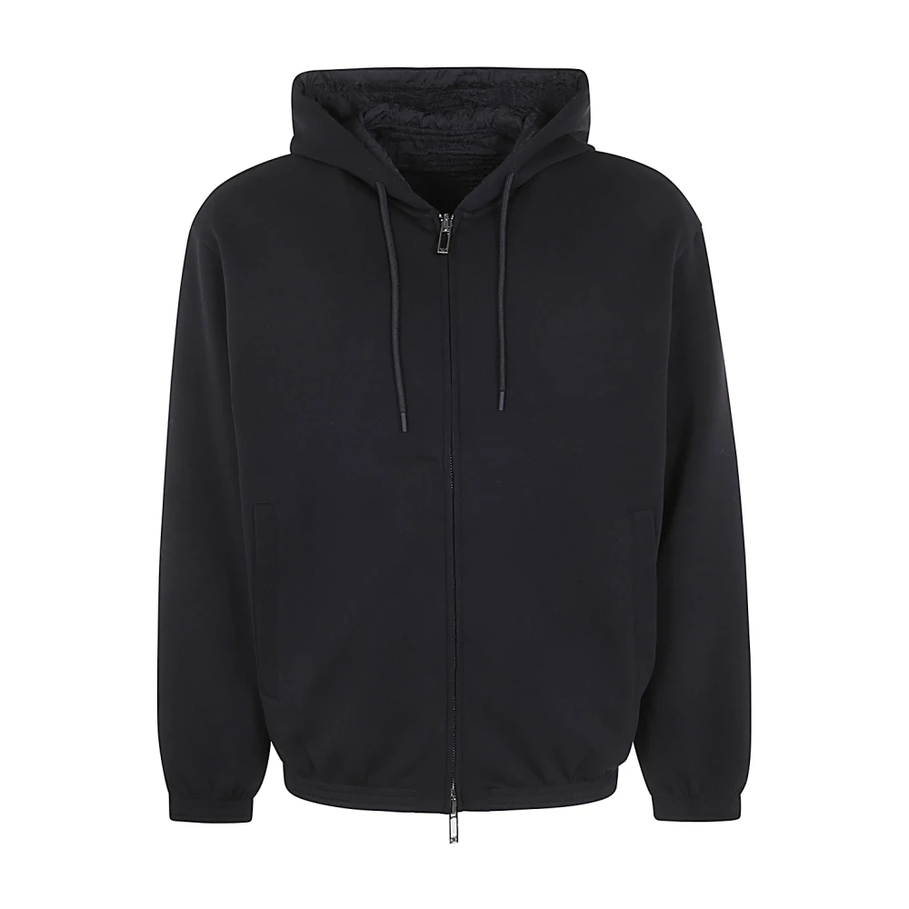 Emporio Armani Zwarte Sweatshirt 0999 Stijlvolle Casual Mode Black Heren