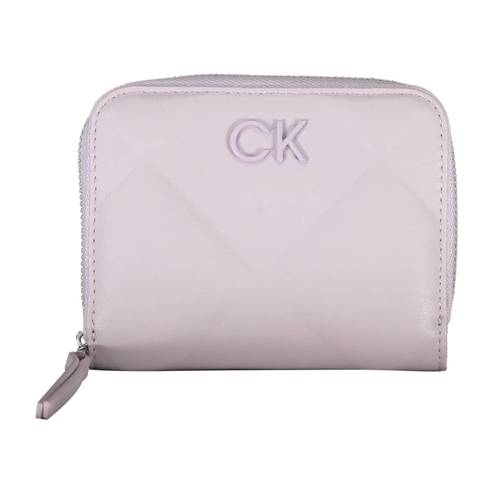 Calvin Klein Women's Purple Wallets & Cardholders, One Size, Wallet Rfid Zip Closure