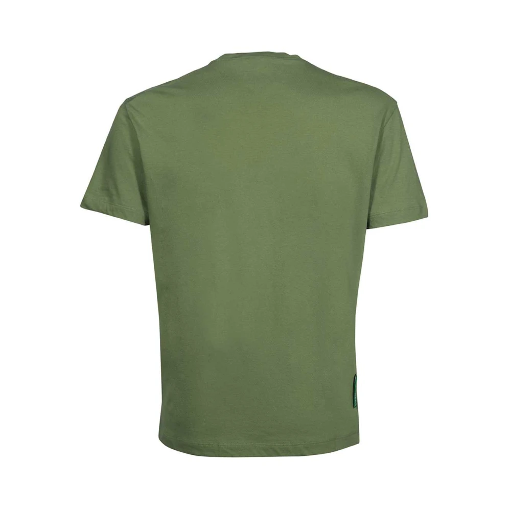 Dsquared2 Katoenen Logo T-shirt Green Heren