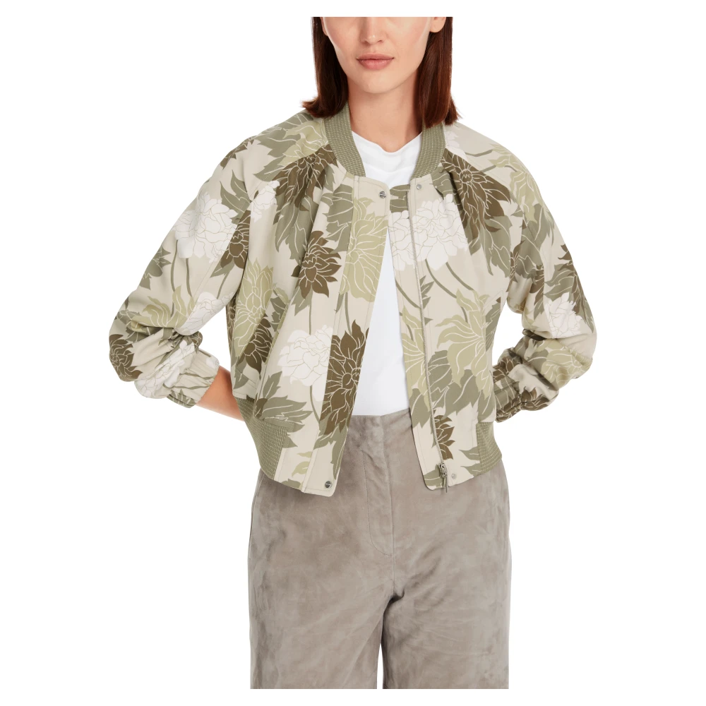 Marc Cain Bloemen Blouson Jas Multicolor Dames