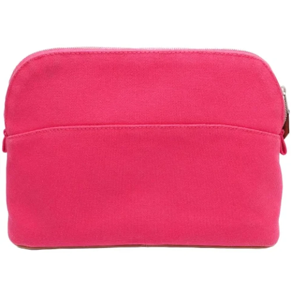 Hermès Vintage Pre-owned Canvas pouches Pink Dames