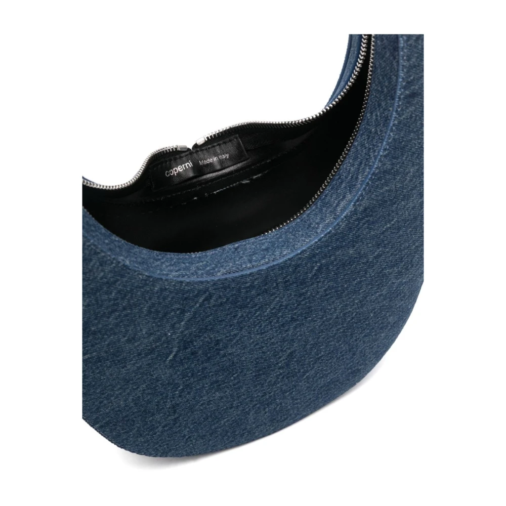 Coperni Blauwe Ovale Tas met Cirkelvormige Rits Blue Dames