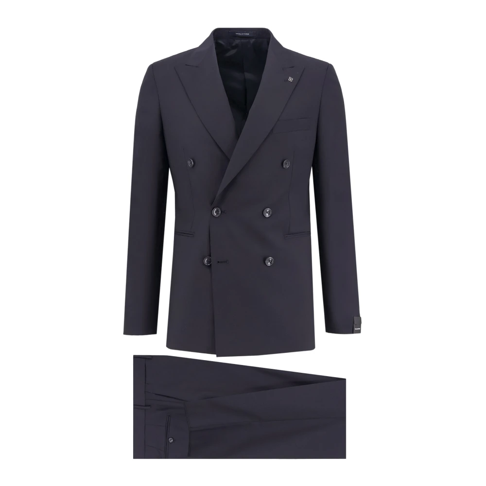 Tagliatore Men's Blue Double-Breasted Suit
