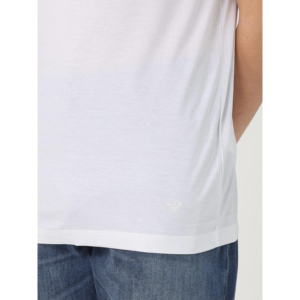 Emporio Armani Witte T-shirts en Polos White Heren