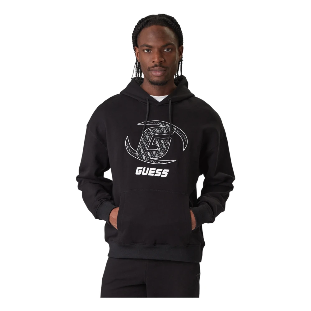 Guess Men's Black Hoodies, S, Kele Hoodie