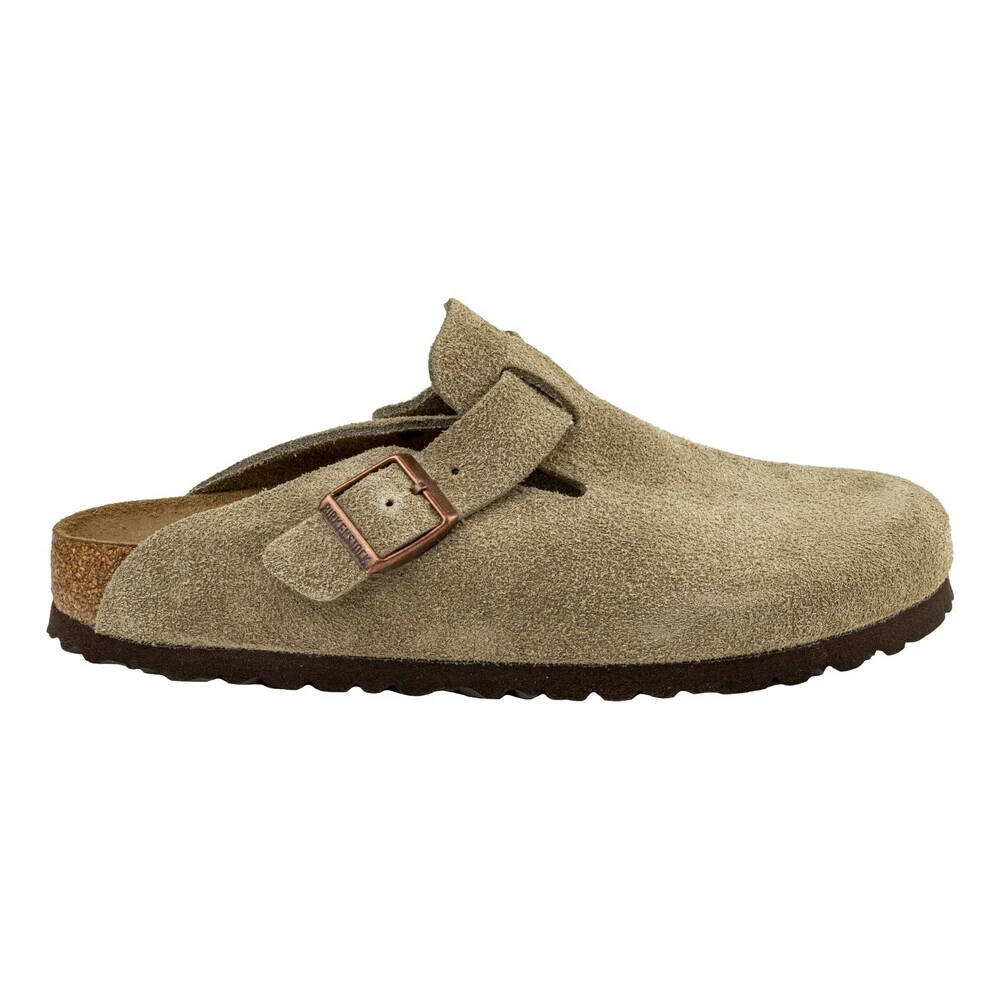 Birkenstock Men's Beige Mules, 6 Uk, Sandals Boston Soft Footbed