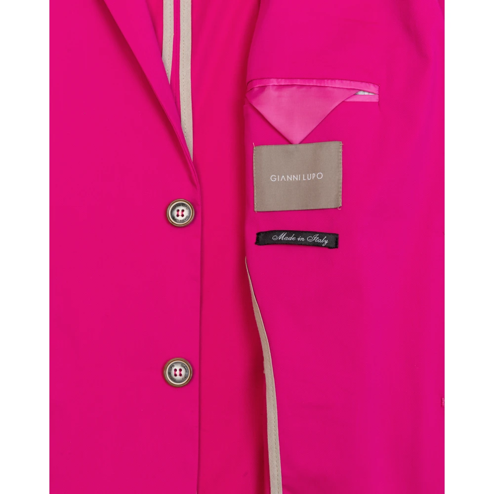 Gianni Lupo Fuchsia Jas voor Vrouwen Pink Heren