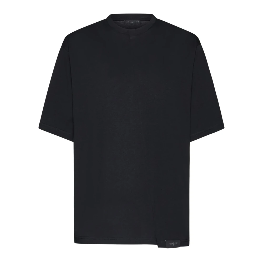 Low Brand Zwarte katoenen T-shirt met logo Black Heren