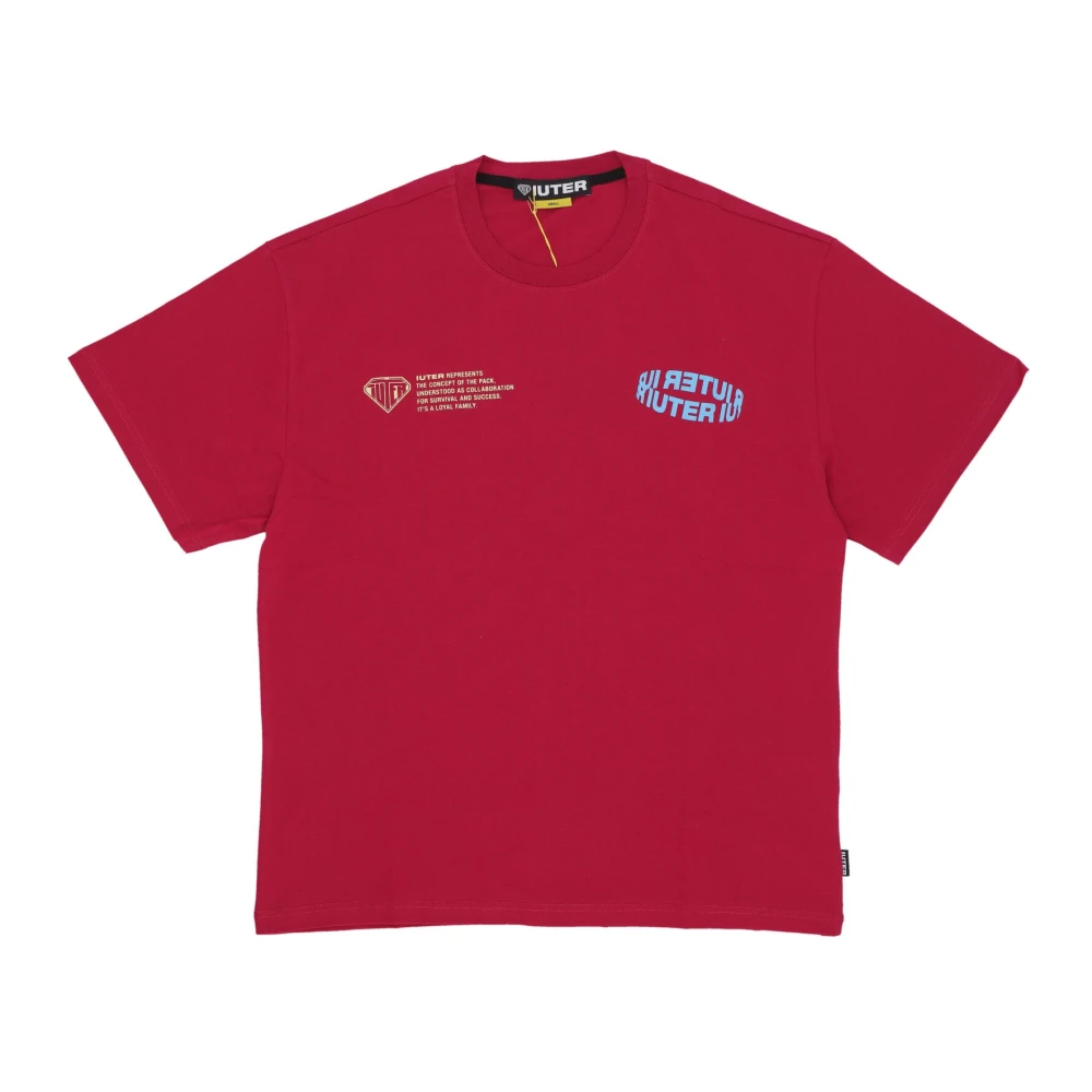 Iuter Heren Tee Sangria Regular Fit Red Heren