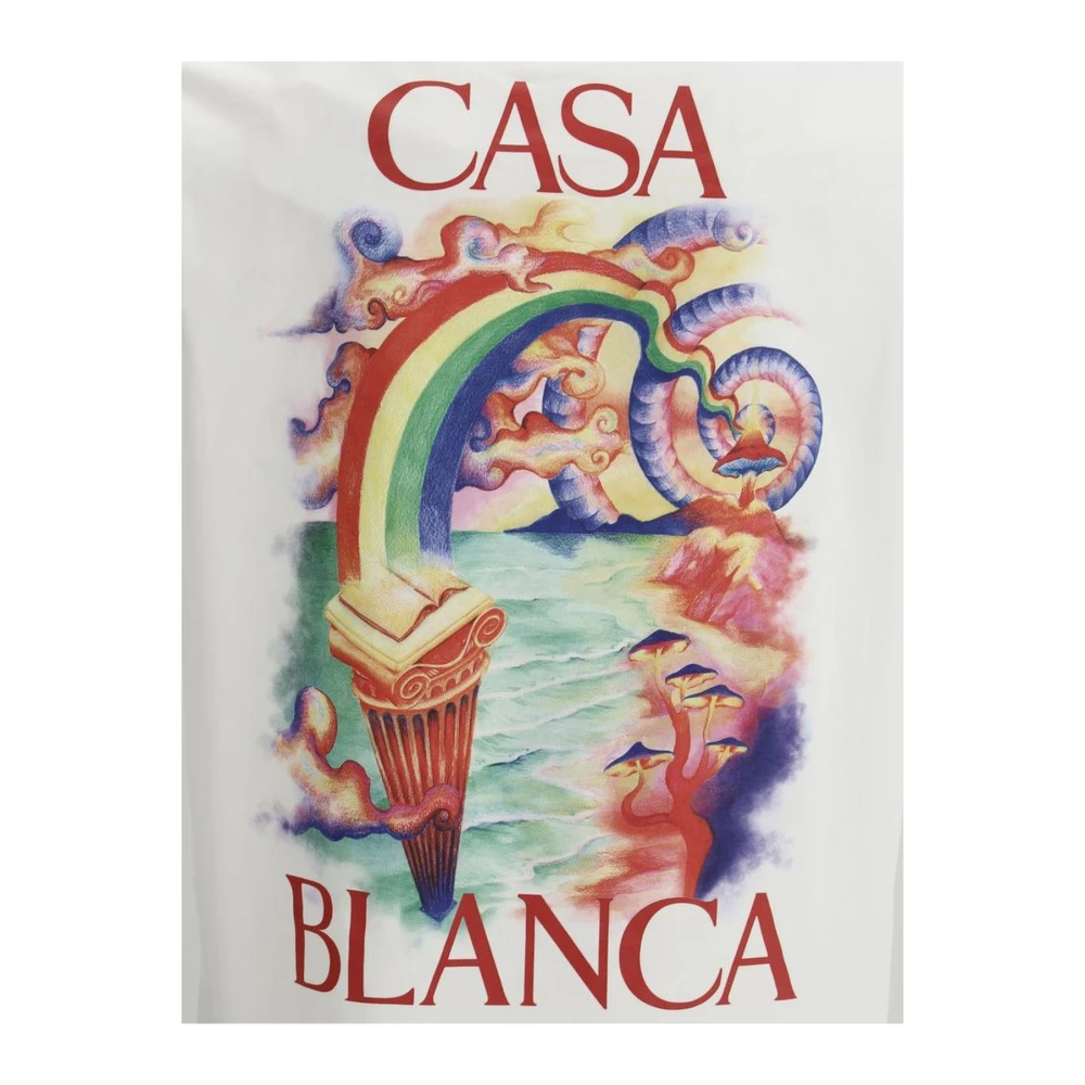 Casablanca Grafisch Natuurdocent T-shirt White Heren