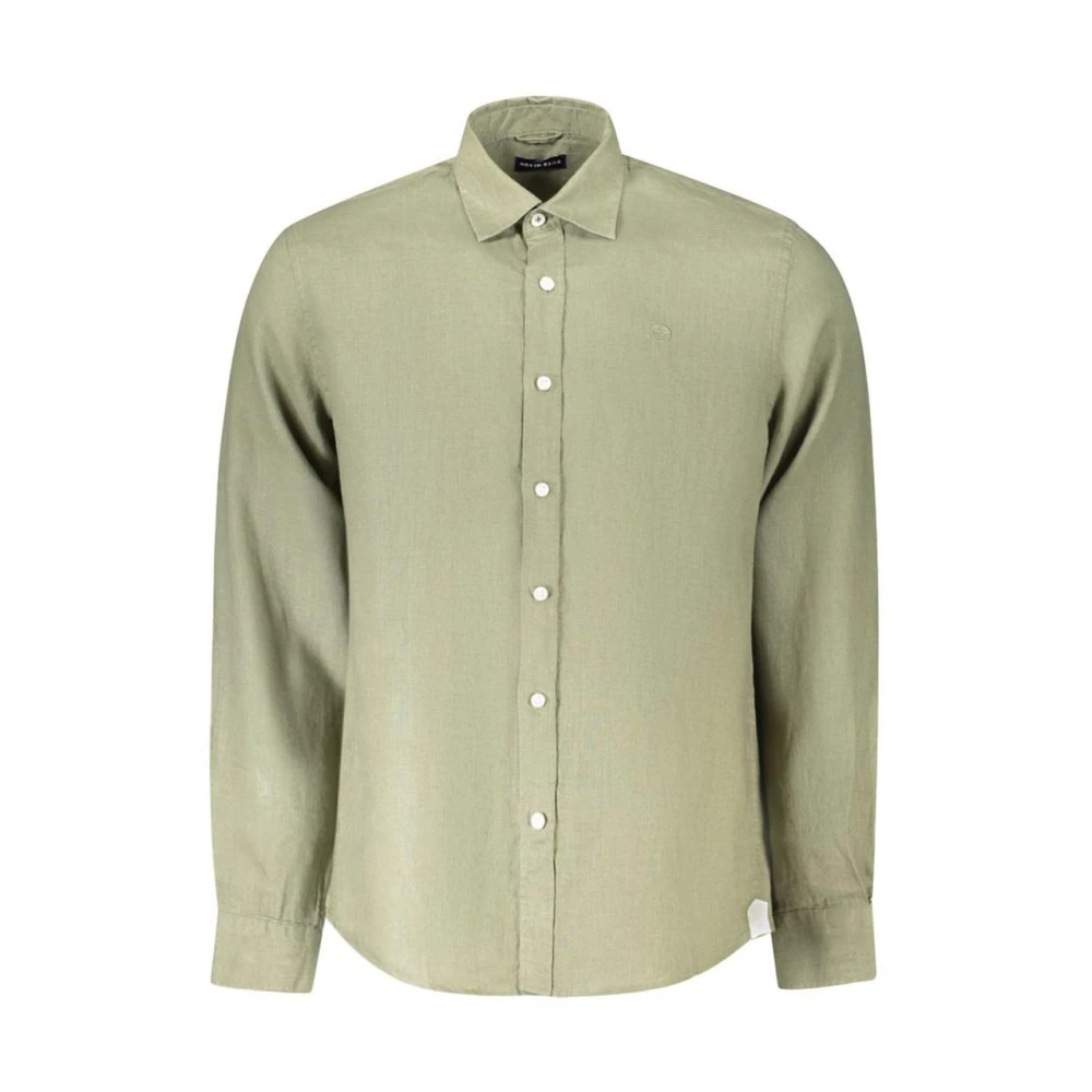 North Sails Uomo Verde Uomini, Camicia, Camicia A Maniche Lunghe Da (S) - Immagine 4