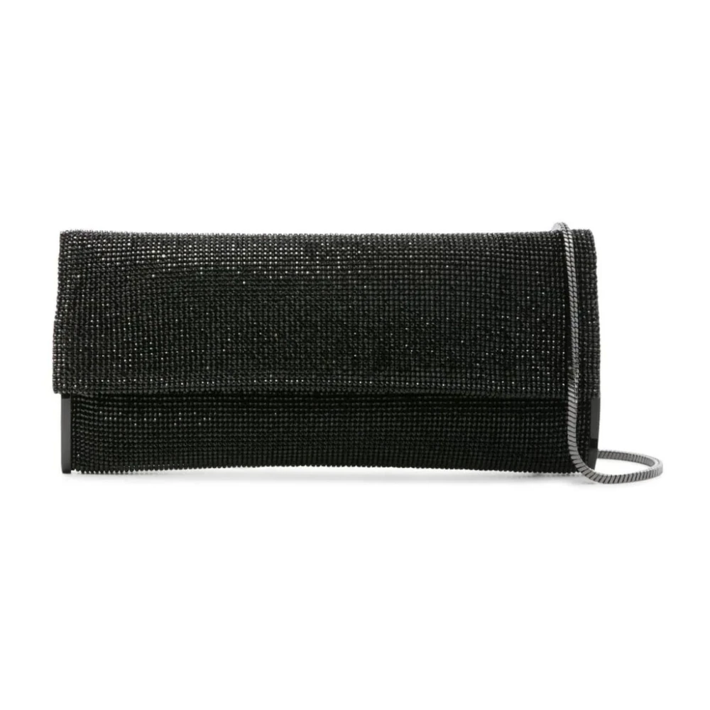 Benedetta Bruzziches Kate Rhinestone Clutch Tas Zwart Black Dames