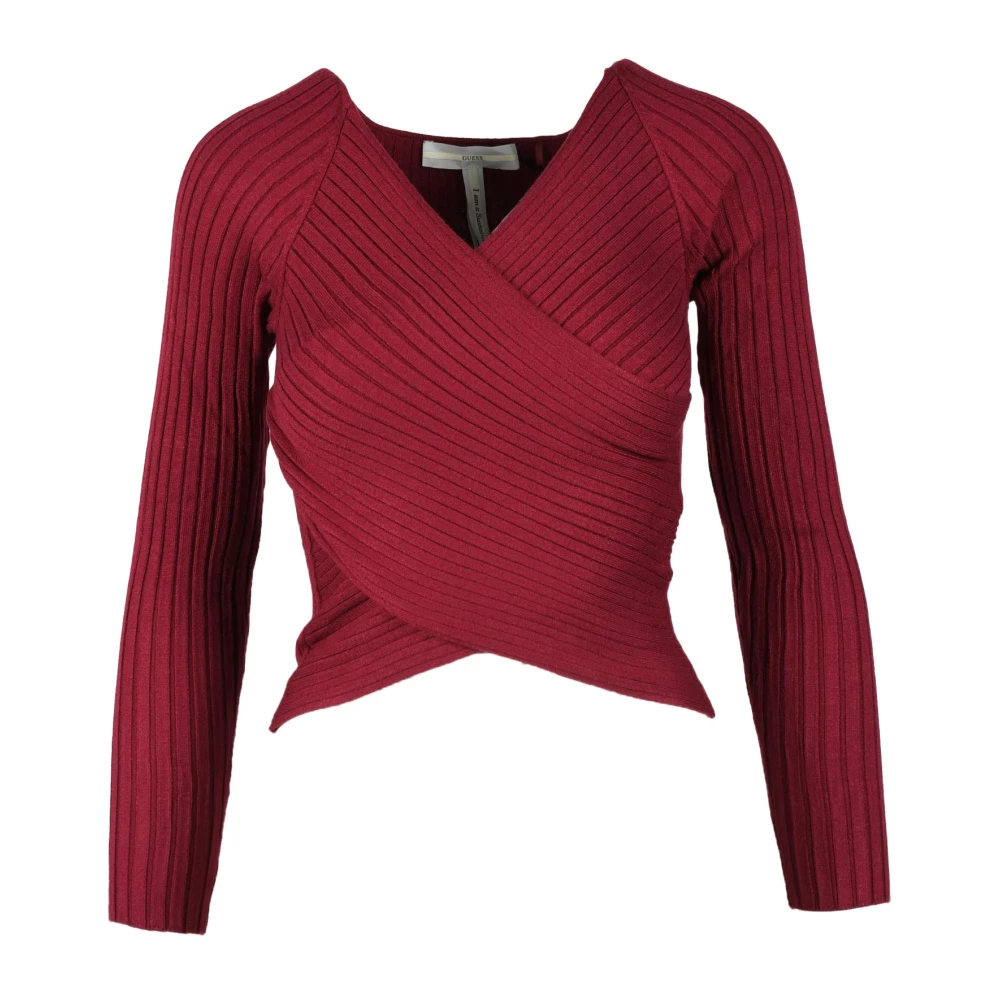 Guess Stijlvolle Gebreide Top Red Dames