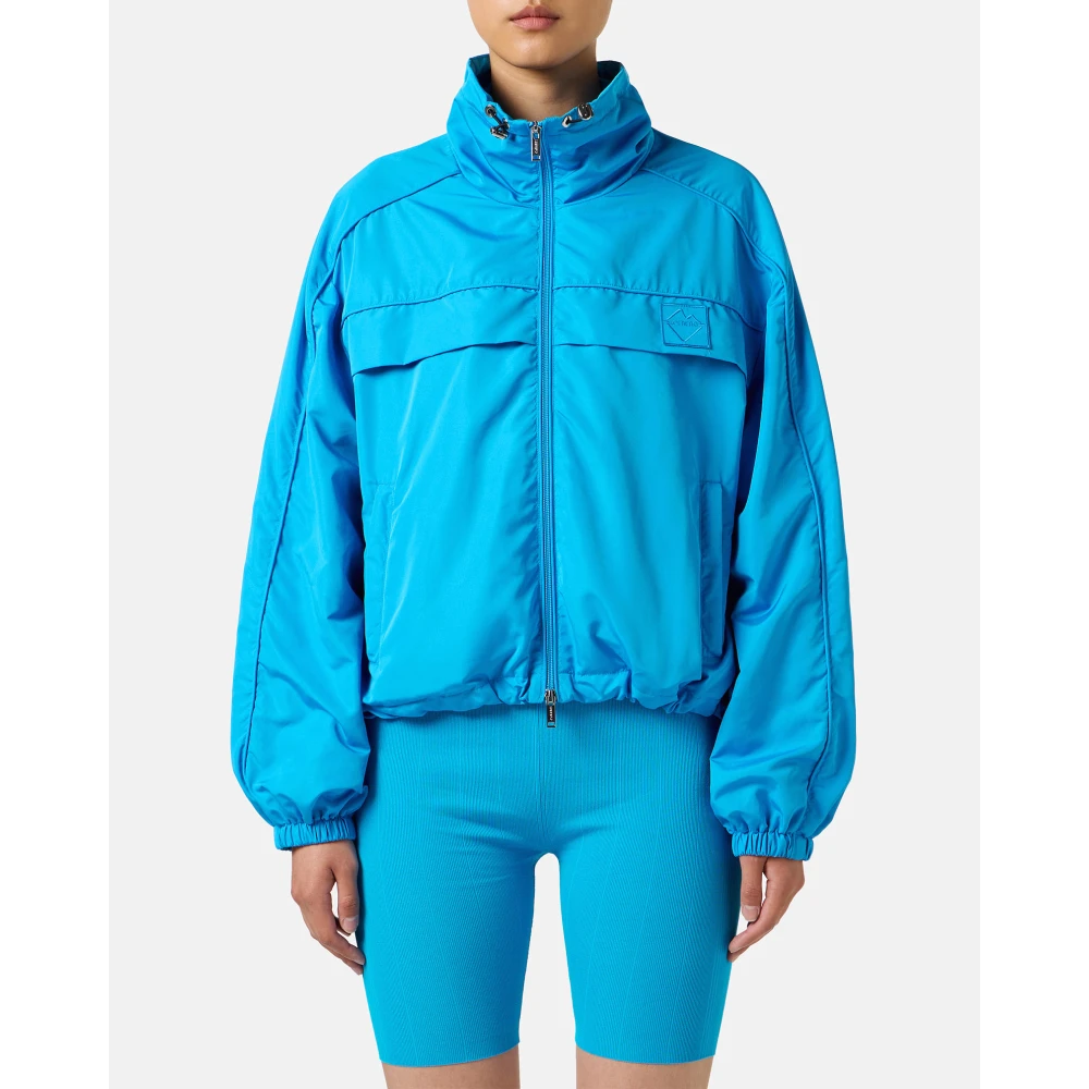 Iceberg Kobaltblauwe jas van nylon actieve stof met intern gaas Blue Dames