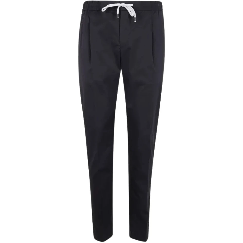 Pt Torino Men's Black Slim-Fit Trousers, 4XL, Pantalone Soft