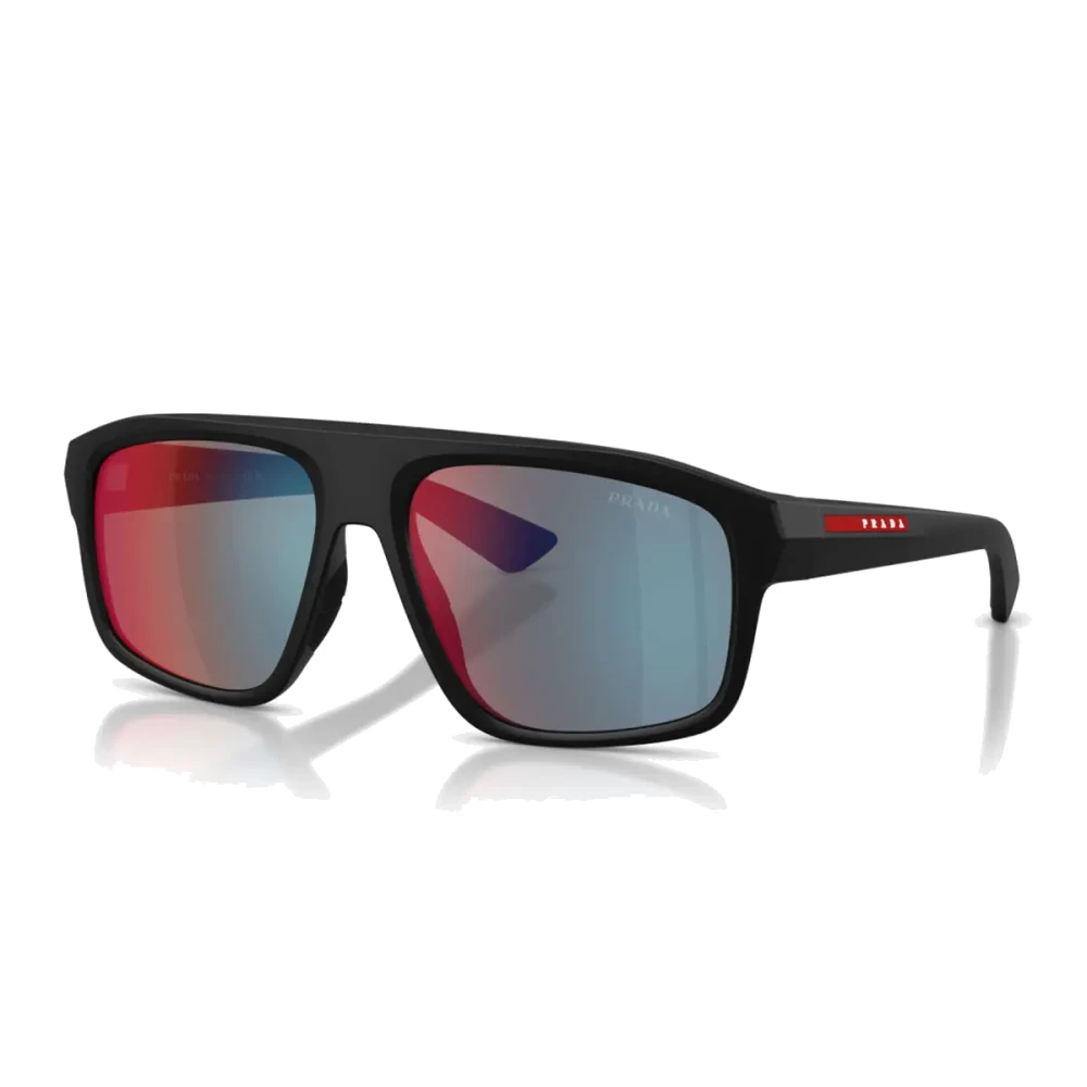 Prada Black Sunglasses, Unisex, 59 Mm, Irregular Sunglasses