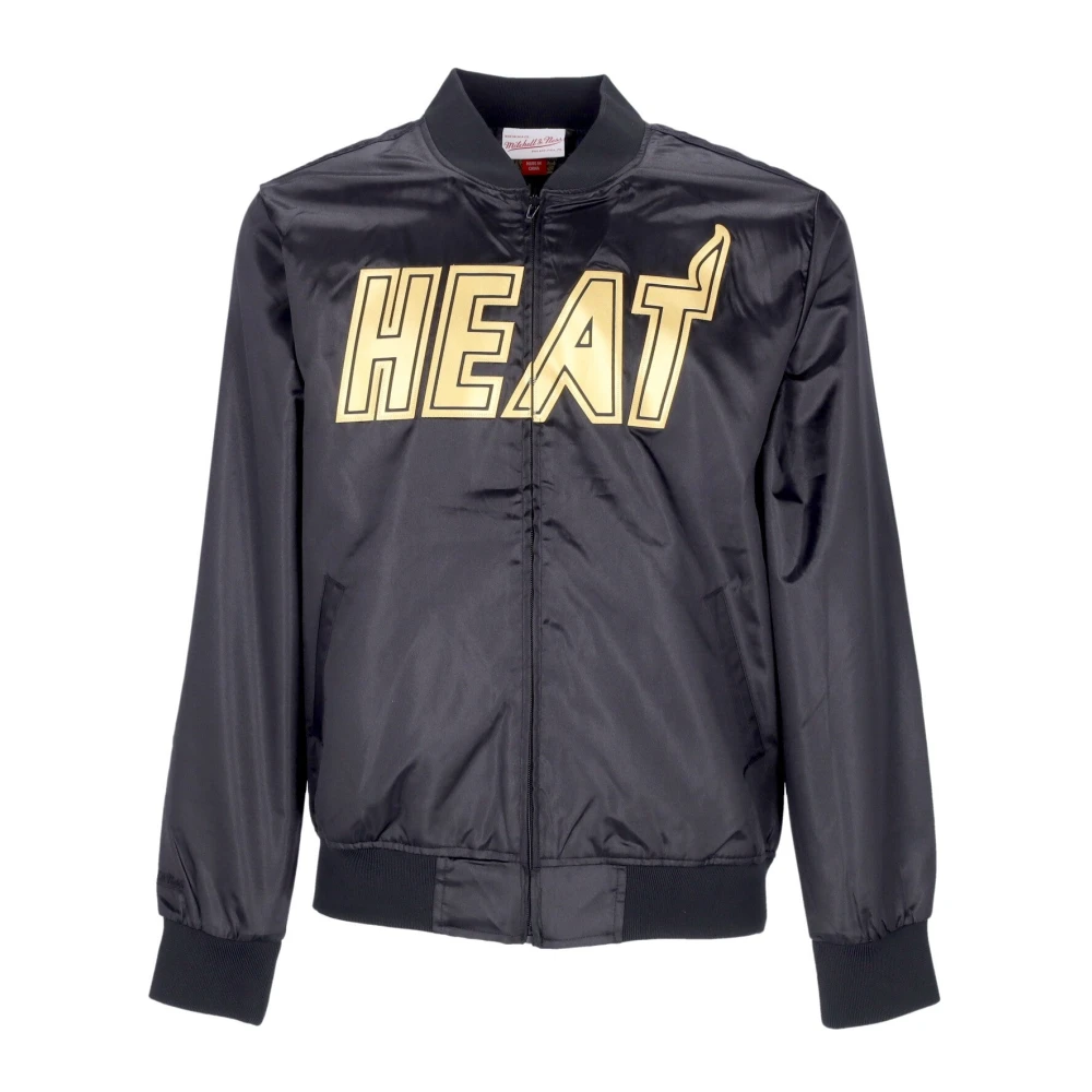 Mitchell & Ness Miami Heat Satijnen Jack NBA Collectie Black Heren