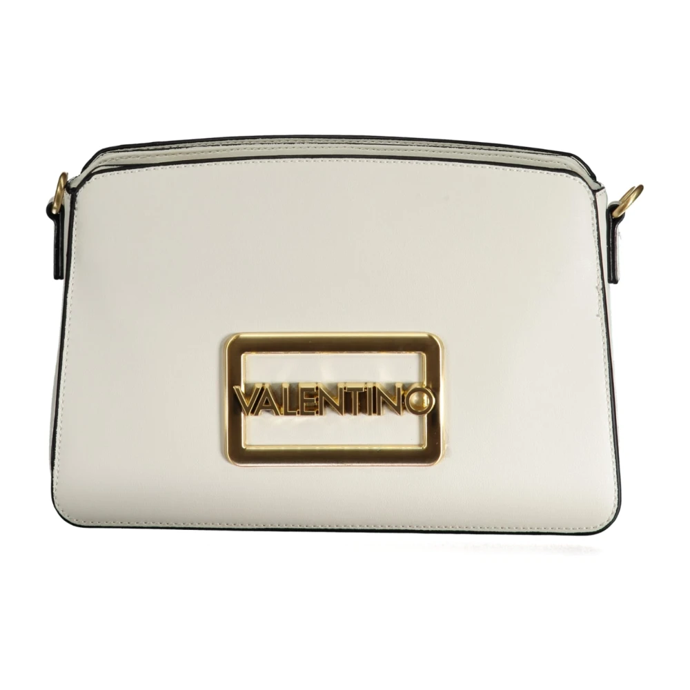 Valentino by Mario Valentino Witte Schoudertas met Afneembare Band White Dames