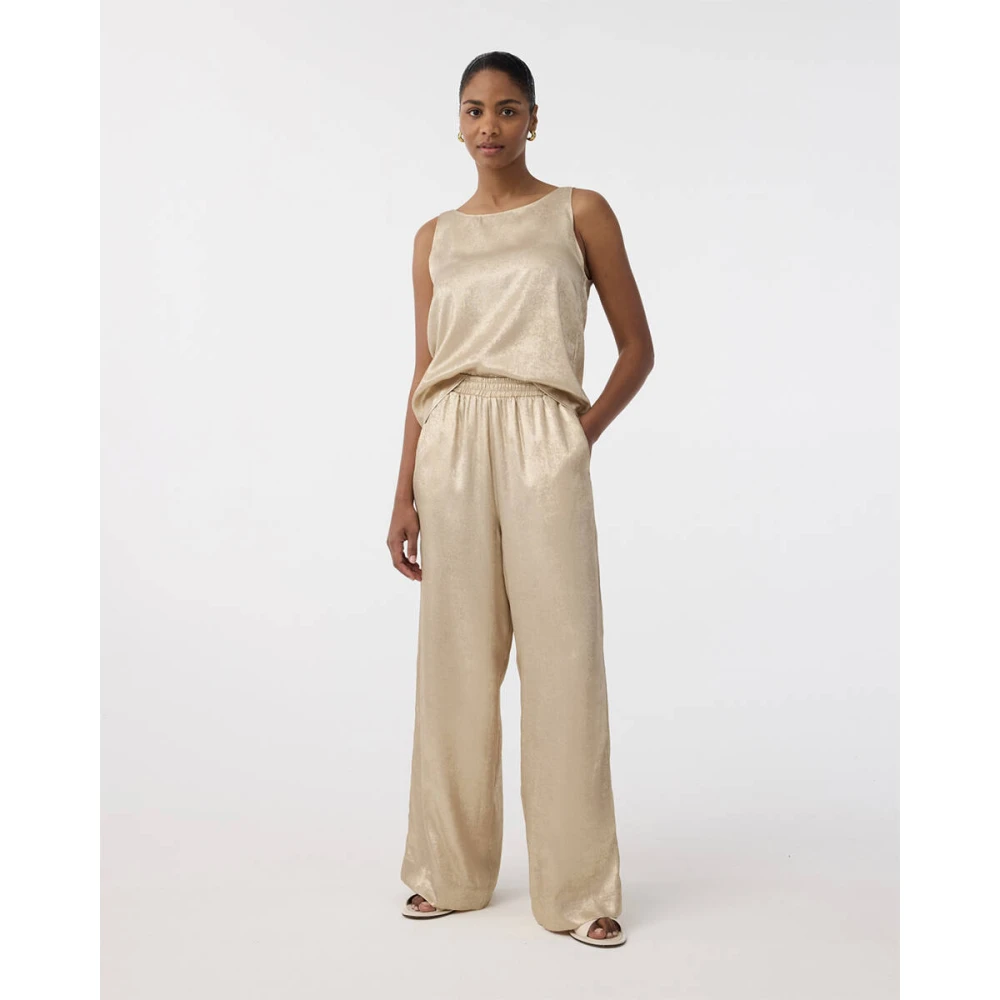 Knit-ted Mouwloze Top Bella Yellow Dames