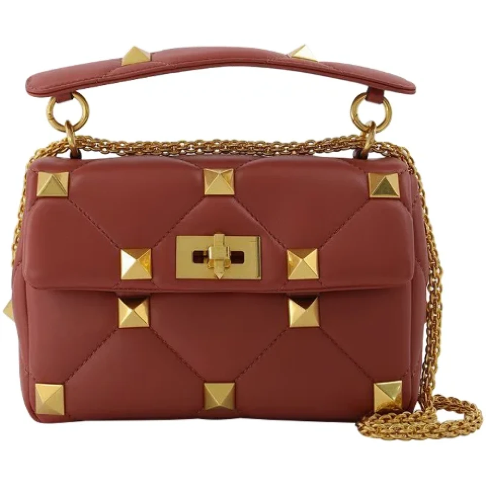 Valentino Leather shoulder-bags Brown Dames