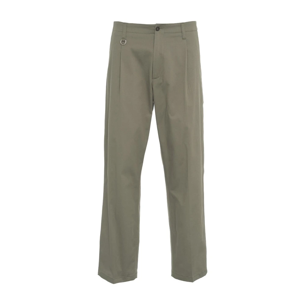 Paolo Pecora Groene Chino Broek Stijlvolle Zakken Green Heren