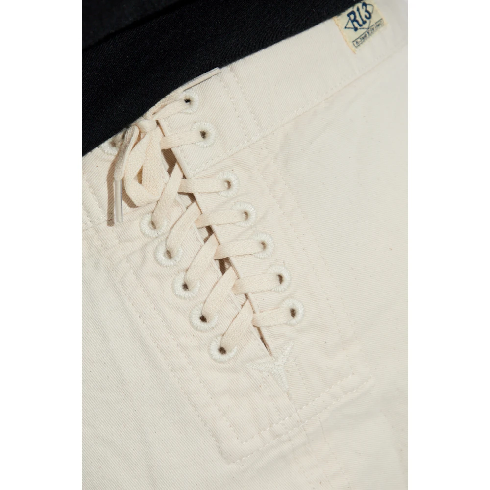 R13 Wide-leg broek Beige Dames