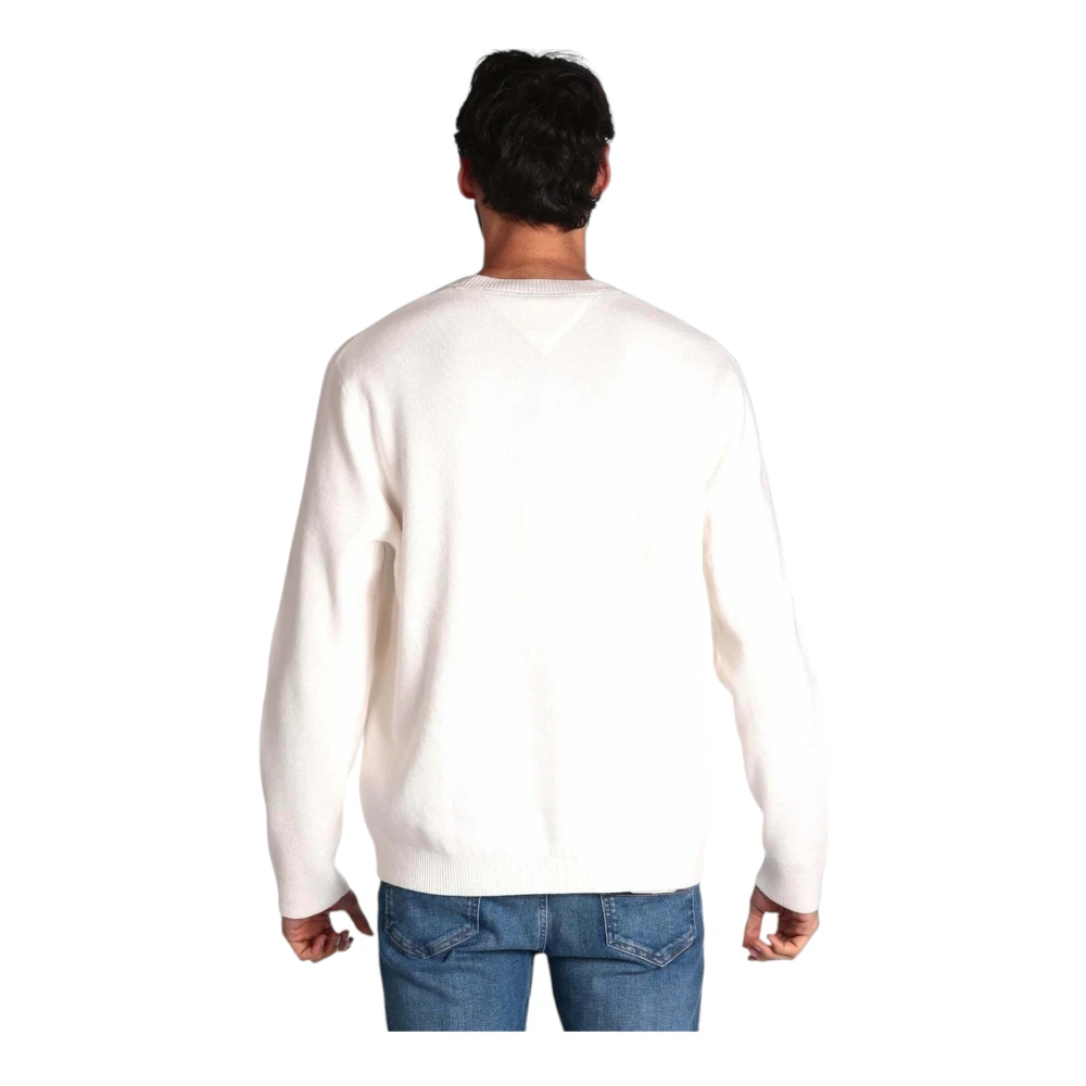 Tommy Jeans Trui met ronde hals White Heren