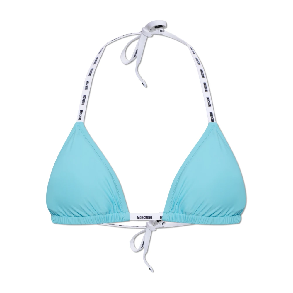 Moschino Donna Blu - Triangle Bikini Top - Swimwear - S