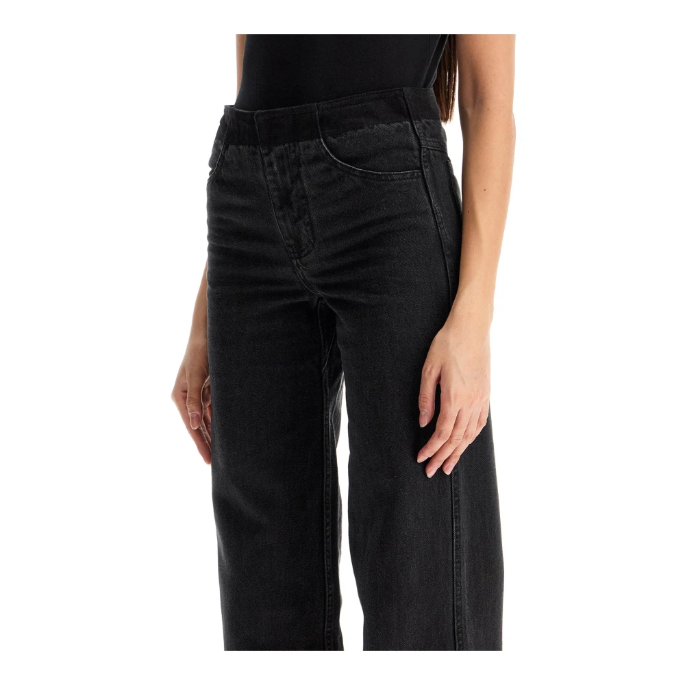 Christopher Esber Zwarte Deconstructed Lage Taille Jeans Black Dames