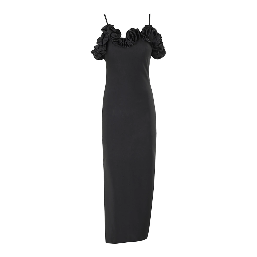 Coperni Stijlvolle Ruffle Jurk Black Dames