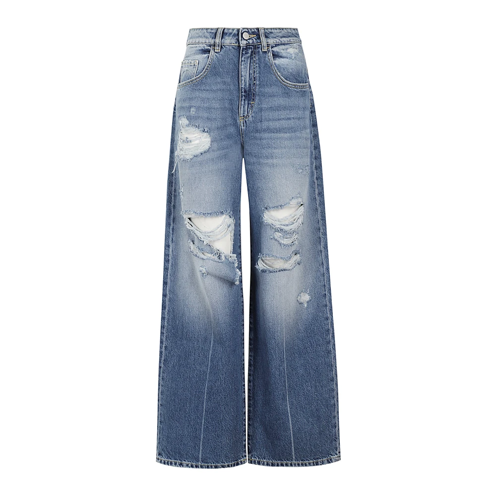 Icon Denim Wijde Pijp Jeans Blue Dames