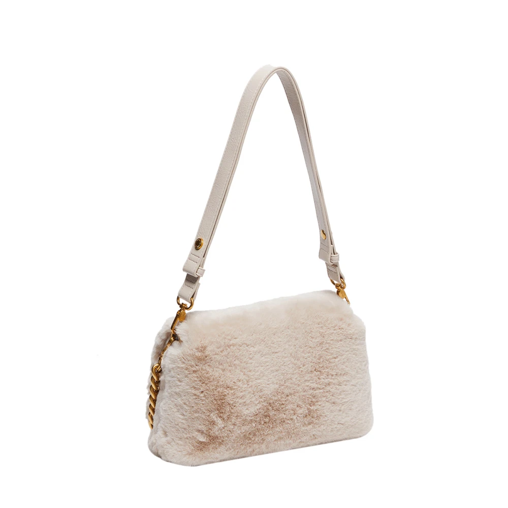 Liu Jo Ivoor Schoudertas met Gouden Details White Dames