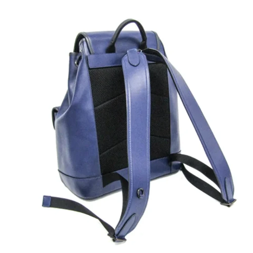 Coach Pre-owned Leather backpacks Blue Dames