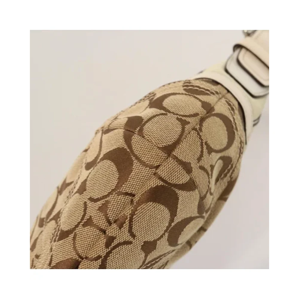 Coach Pre-owned Canvas shoulder-bags Beige Dames