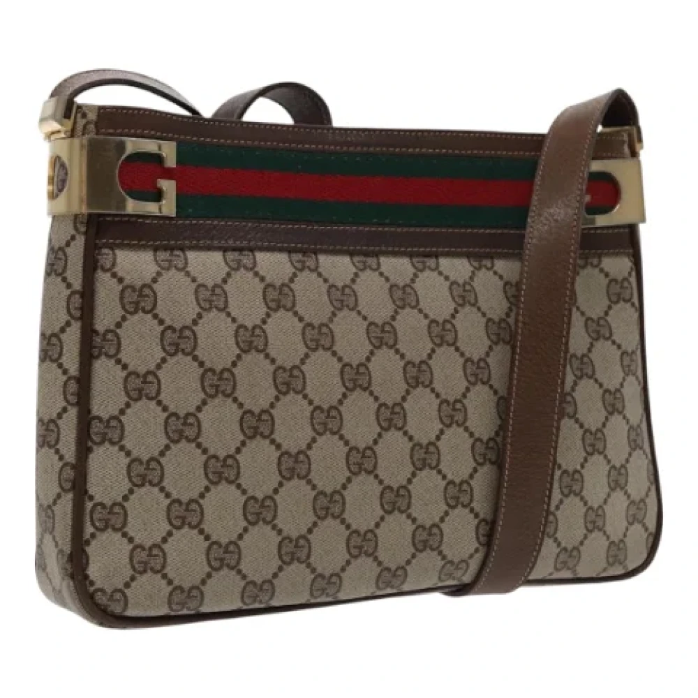 Gucci Vintage Pre-owned Leather gucci-bags Beige Dames