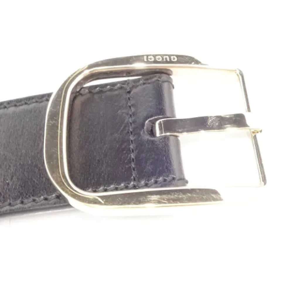 Gucci Vintage Pre-owned Leather belts Black Heren