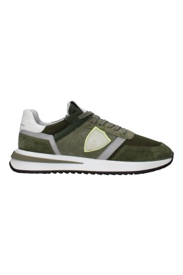 sneakers-athletiques-en-cuir-vert-avec-logo