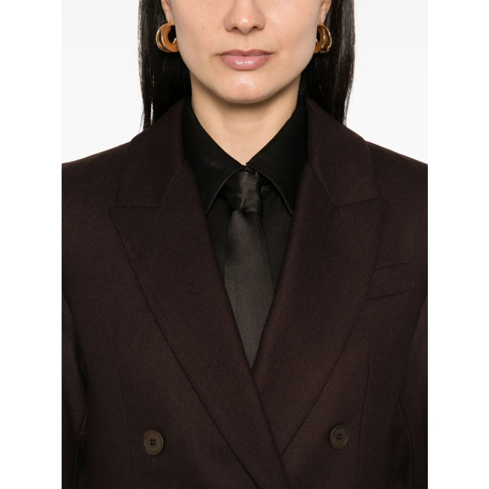 Semicouture Wood Valeria Stijlvolle Modieuze Jurk Brown Dames