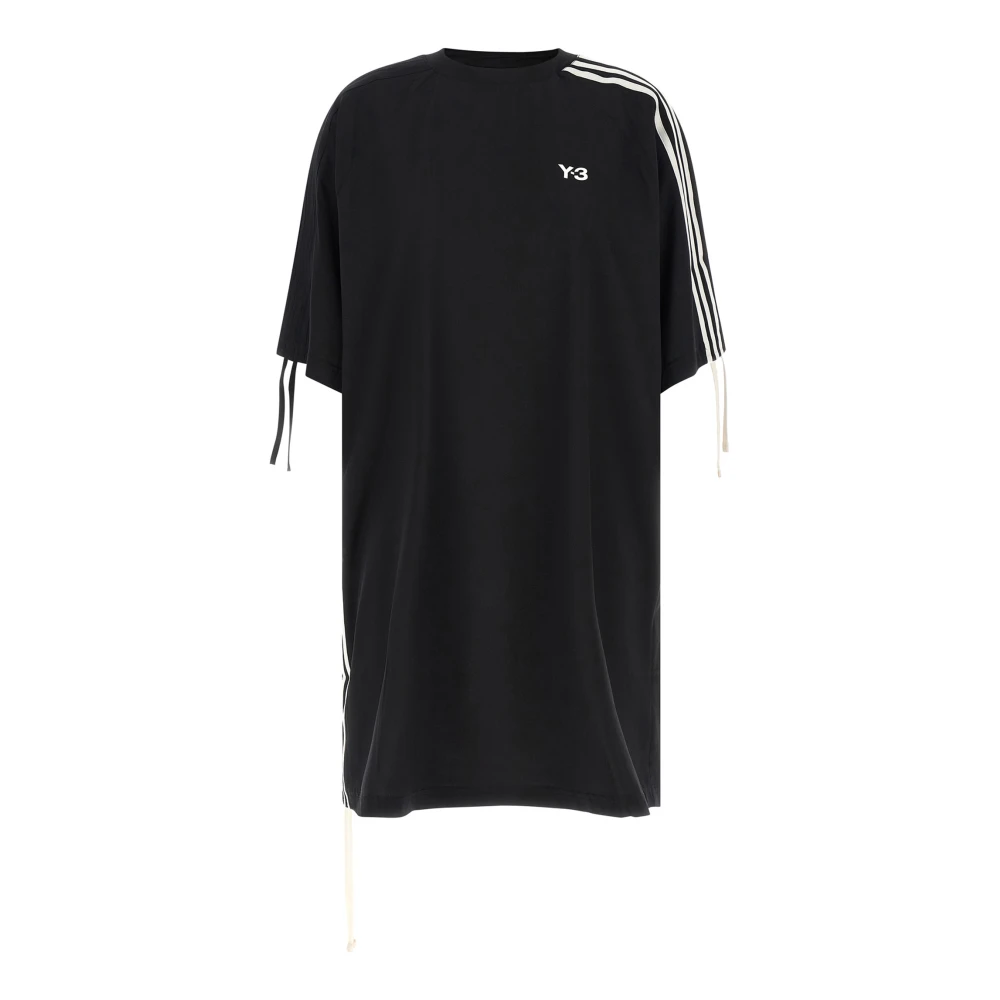 Y-3 Women's Black Mini Dress - T-Shirts - Xs - Tops