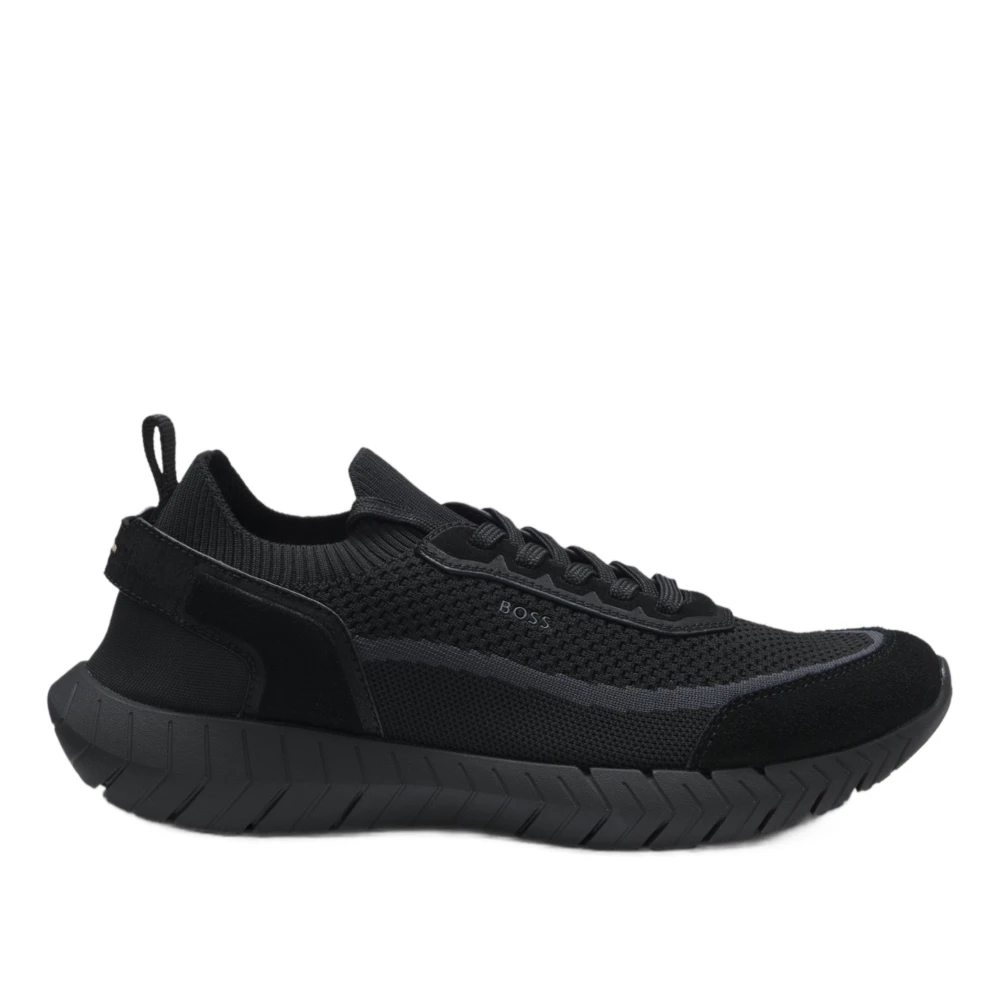 Hugo Sokken Sneakers Met Suède Details Heren Schoenen Zwart
