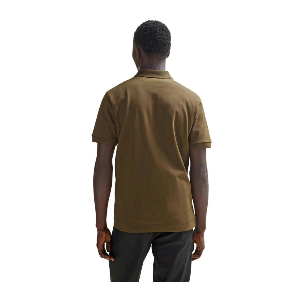 Hugo Boss Katoenen Polo Shirt Lente Zomer Collectie Green Heren