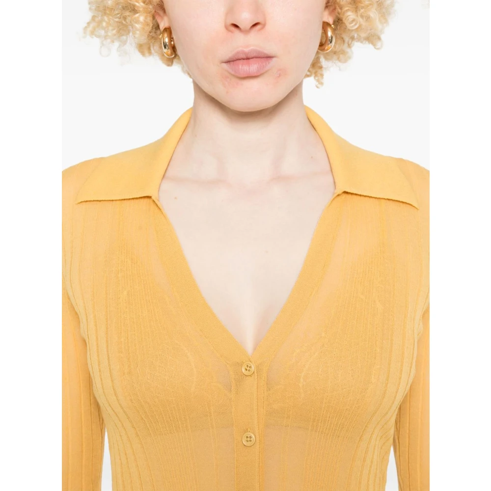 pinko Gele T-shirt voor vrouwen Yellow Dames