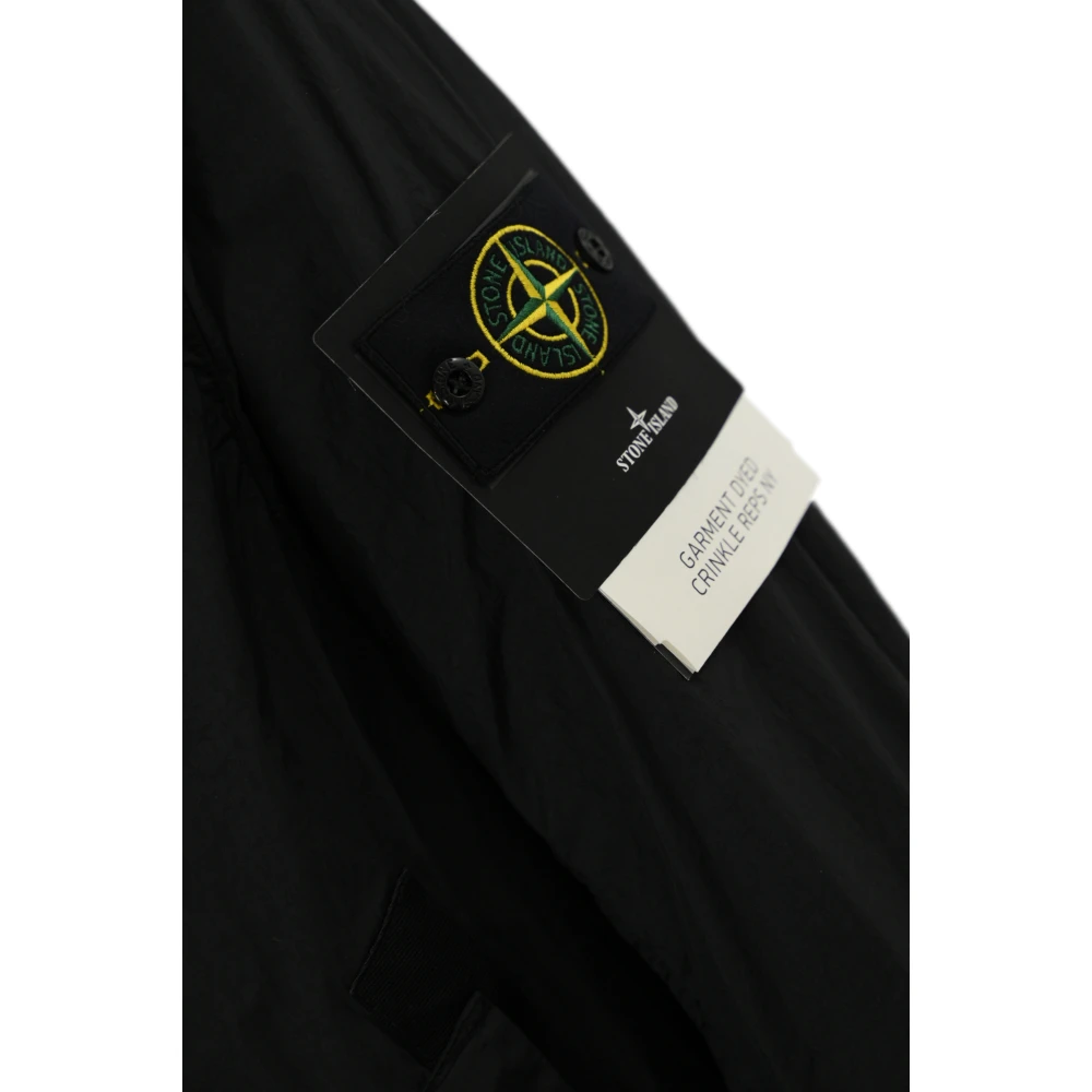 Stone Island Zwarte Technische Nylonjas Black Heren