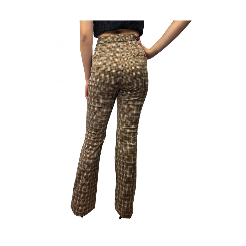 Dixie Elegante rekbare polyesterbroek Multicolor Dames