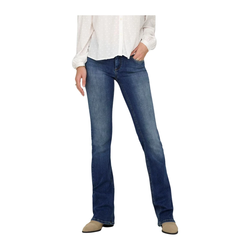 Only Wijde Denim Jeans voor Vrouwen Blue Dames