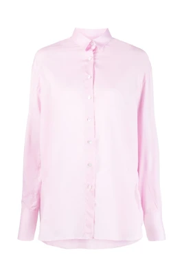 Rosa Button-Up Skjorta Oversize Ram