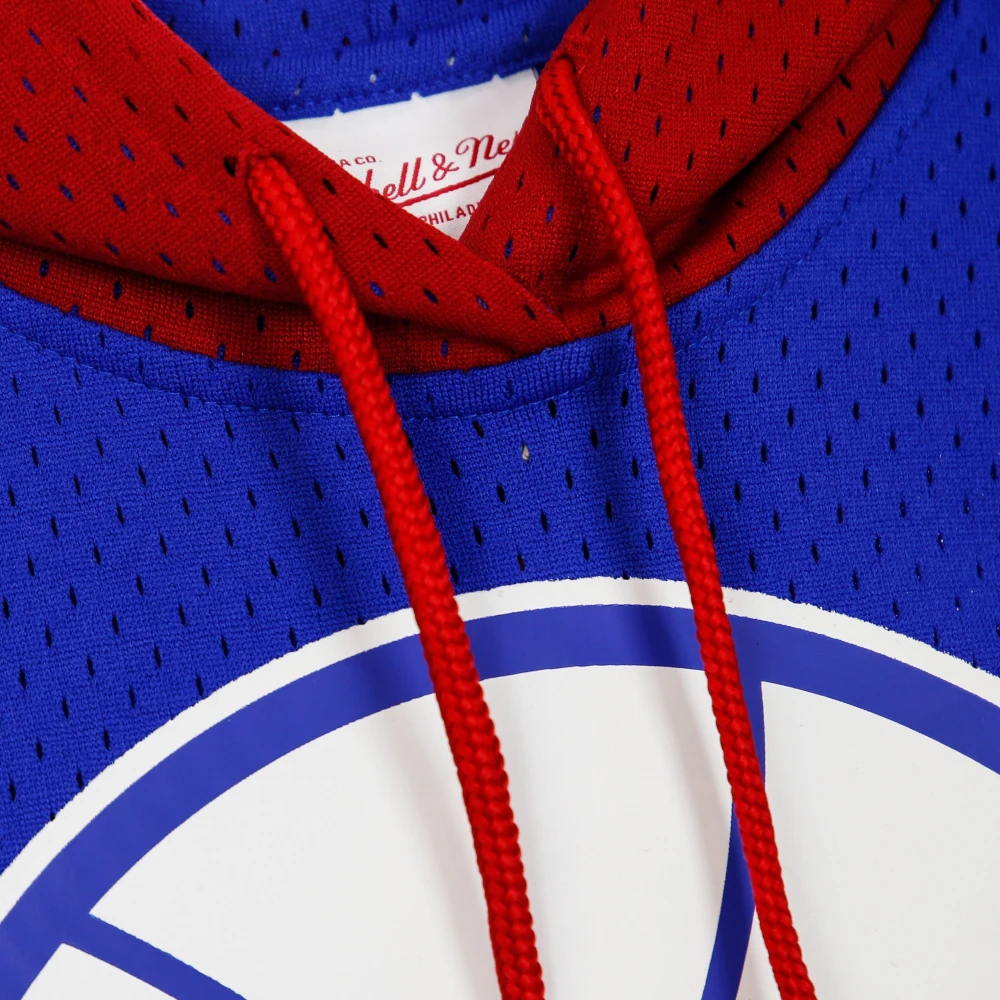 Mitchell & Ness NBA Buzzer Beater Mesh Hoody Blue Heren